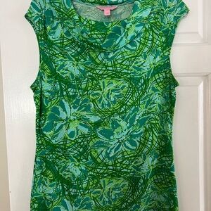 Green Floral Women's Top